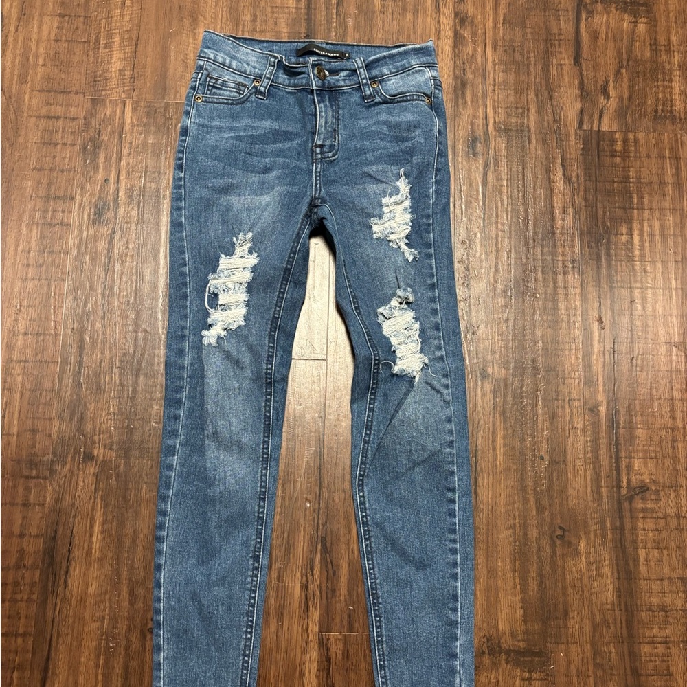 Contraband Distressed Blue Jeans girls size 8
